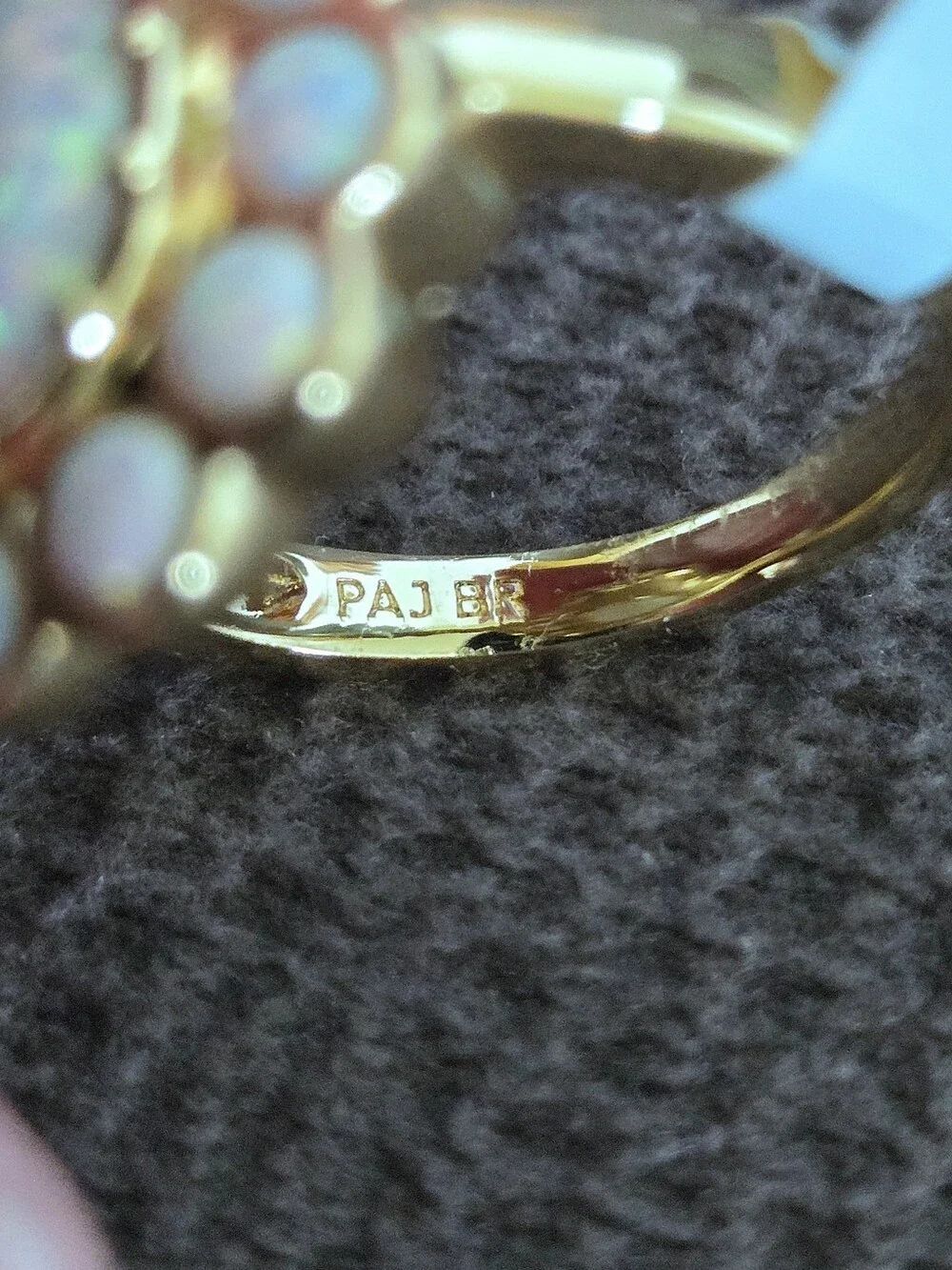 Prime Art & Jewel (PAJ) Oval Halo😇Lab🧪 Created Opal Ring💍 - NWT - Picture 9 of 16